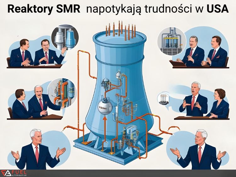 Reaktory SMR napotykają trudności w USA